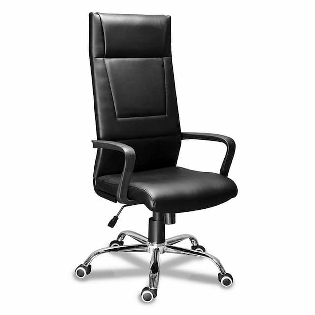 Кресло для руководителя Мирэй Клерк PL хром ТГ, кожзам