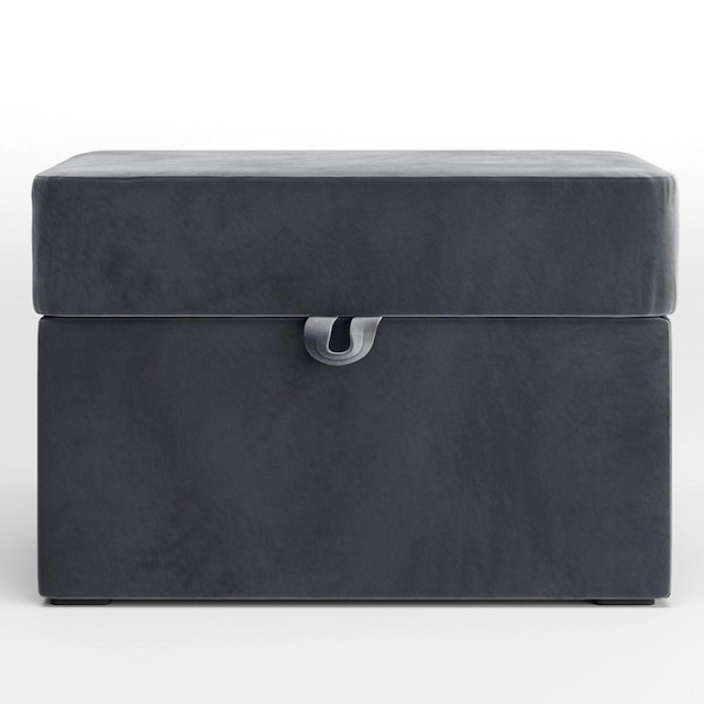 Пуф Мастерфабрик Дэйо без ножек Kenya steel ткань велюр