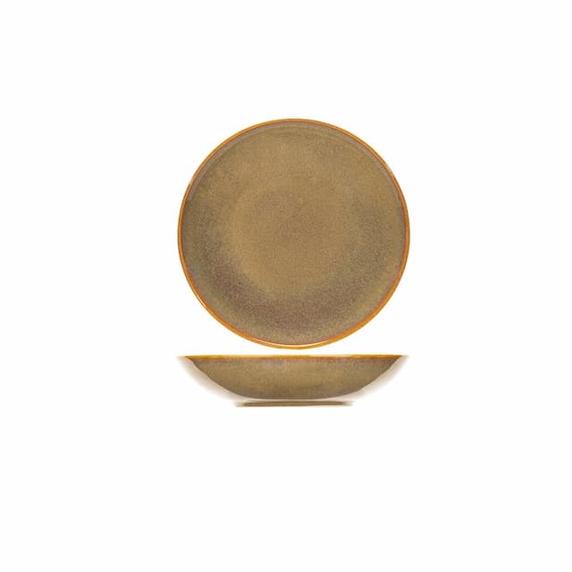 Тарелка суповая d 21,5 см h 4,5 см CosyTrendy BLOOM OLIVE 5800215