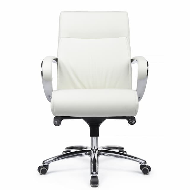 Кресло RV DESIGN Gaston-M 9264 Белый (1A 6207 ) натуральная кожа