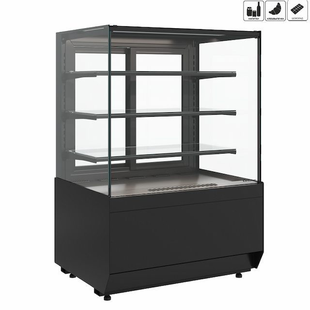Витрина холодильная Carboma KC70 VM 1,3-1 LIGHT (версия 2.0) (9005)