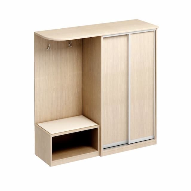 Шкаф-купе комбинированный для одежды и белья левый Юнитекс КРЕДО КР 122 ДК дуб скандинавский