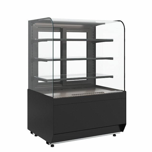 Витрина нейтральная Carboma KR70 N 1,3-1 LIGHT (9005)