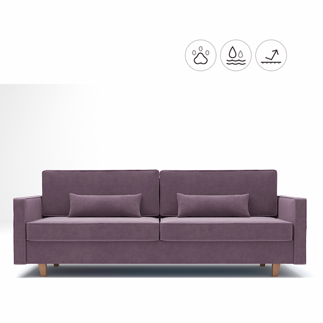 Диван Мастерфабрик Ололара Kenya violet ткань велюр