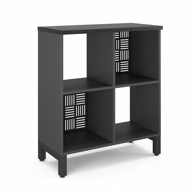 Стеллажная система SQ-2Х2 black/wood