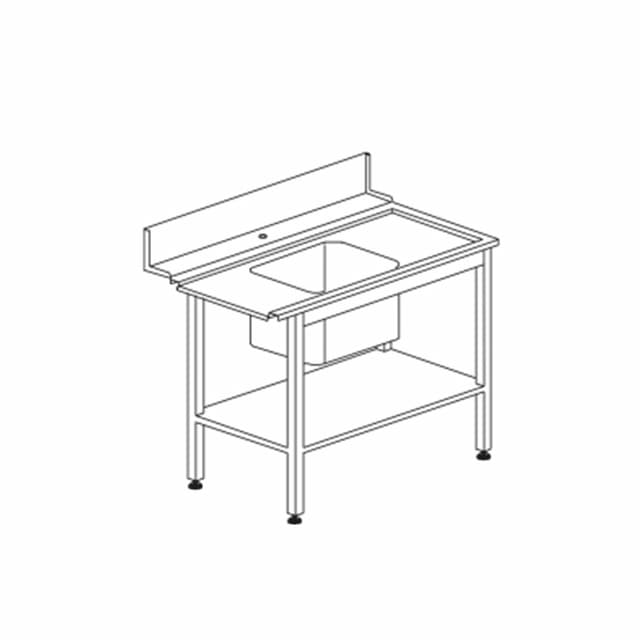 Стол  для грязной посуды DIHR Т55SX (левый)